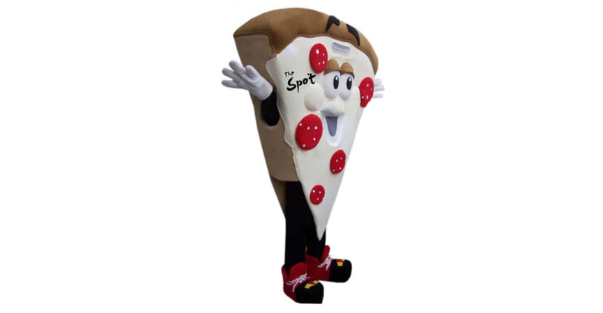 the spot pizza mascot