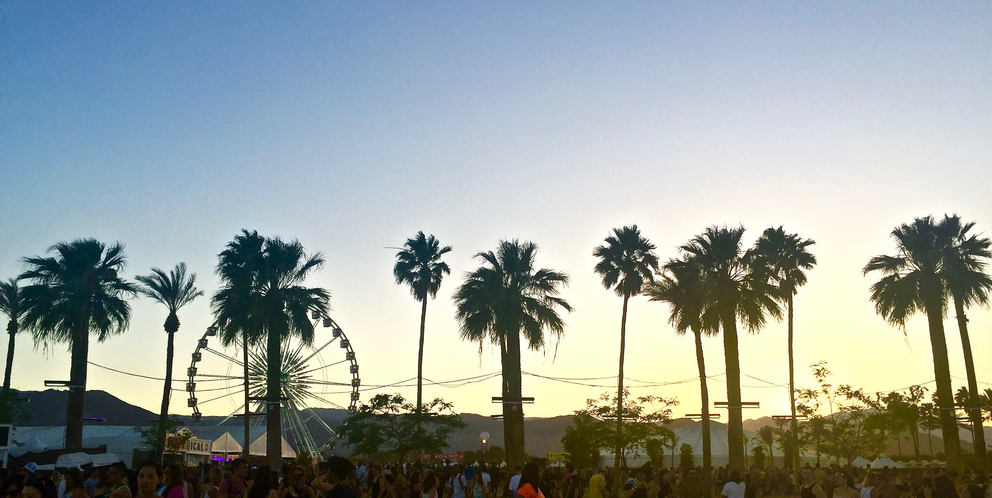 Coachella sunset 2016
